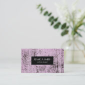 Stilvolle Grunge Pink Texture Visitenkarte (Stehend Vorderseite)