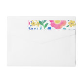 Stilvolle, gürtelrosa Blume handlackieren (Rückseite)