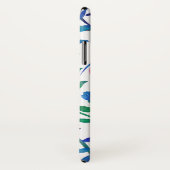 Stilvolle, gürtelrosa Blume handlackieren Case-Mate iPhone Hülle (Hinten/Rechts)