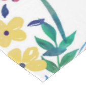 Stilvolle, gürtelrosa Blume handlackieren Tischdecke (Schrägansicht)