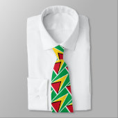 Stilvolle GUYANA FLAG Monogram Scripting Krawatte (Gebunden)