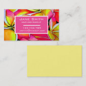 Stilvolle Haar- und Make-up Aquarell Blumengeschäf Visitenkarte (Vorne/Hinten)