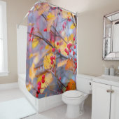 Stilvolle Hahnenbeeren im Herbst Duschvorhang (Beispiel)