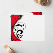 Stilvolle Hair Salon Notecards Mitteilungskarte (Vorderseite/Rückseite Beispiel)