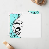 Stilvolle Hair Salon Notecards Mitteilungskarte (Vorderseite/Rückseite Beispiel)