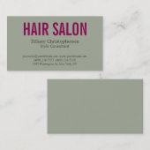 Stilvolle Hair Salon Style Berater Attraktiv Visitenkarte (Vorne/Hinten)