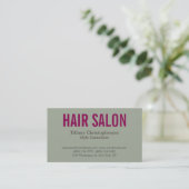 Stilvolle Hair Salon Style Berater Attraktiv Visitenkarte (Stehend Vorderseite)