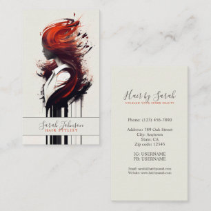 Stilvolle Hair Stylist Business Card Visitenkarte