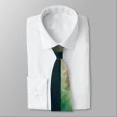 Stilvolle Half Dark Green Galaxy Neck Tie Krawatte (Gebunden)