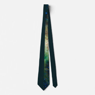 Stilvolle Half Dark Green Galaxy Neck Tie Krawatte