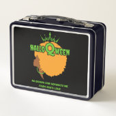 Stilvolle HALLOQWEEN Afro Queen Halloween Metall Brotdose (Rückseite)