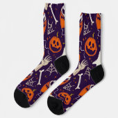 Stilvolle Halloween Socken (Linkes Detail)