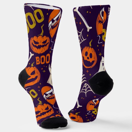 Stilvolle Halloween Socken (Gewinkelt)