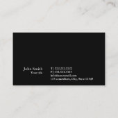 Stilvolle Hammer-Ikonen-Baugewerbe-Karte Visitenkarte (Rückseite)