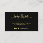 Stilvolle Hand Brief-Termin-Karte Visitenkarte (Rückseite)