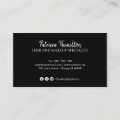 Stilvolle Hand Brief-Termin-Karte Visitenkarte (Rückseite)