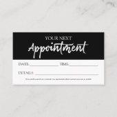 Stilvolle Hand Brief-Termin-Karte Visitenkarte (Vorderseite)