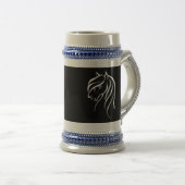 Stilvolle Hand gezeichnete elegante Bierglas (VorderseiteRechts)