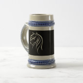 Stilvolle Hand gezeichnete elegante Bierglas (Vorderseite Links)