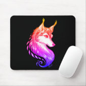 Stilvolle Hand gezeichnete Wolf-bequeme Mousepad (Mit Mouse)
