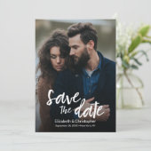 Stilvolle, handgeschriebene QR CODE Hochzeitswebsi (Stehend Vorderseite)