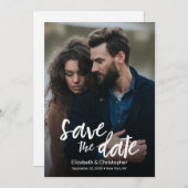 Stilvolle, handgeschriebene QR CODE Hochzeitswebsi (Vorne/Hinten)