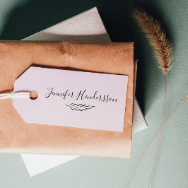 Stilvolle handgeschriebene Unterschrift/Olivenzwei Gummistempel