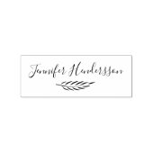 Stilvolle handgeschriebene Unterschrift/Olivenzwei Gummistempel (Prägung)