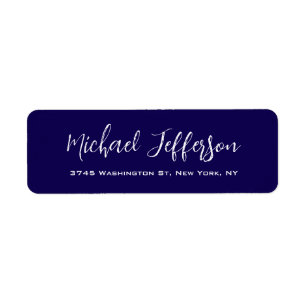 Stilvolle Handschrift Creative Trendy Dark Blue