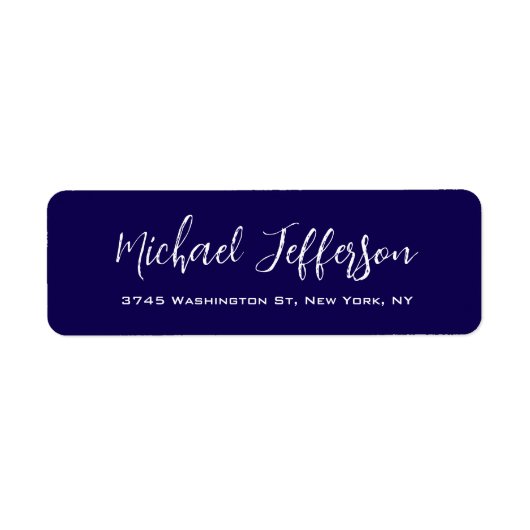 Stilvolle Handschrift Creative Trendy Dark Blue (Vorne)