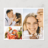 stilvolle Handschrift Hochzeit 3 Fotos Collage Car (Vorderseite)