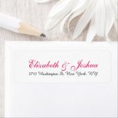 Stilvolle Handschrift Hochzeit Rosa Weiß Elegant (Insitu)