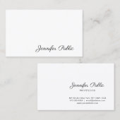 Stilvolle Handschrift Modernes Einfaches Schlicht Visitenkarte (Vorne/Hinten)