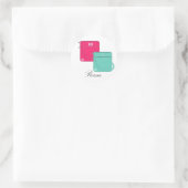 Stilvolle Handtaschen Runder Aufkleber (Tasche)