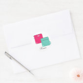 Stilvolle Handtaschen Runder Aufkleber (Umschlag)