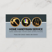 Stilvolle Handyman Icons Column Layers Zuhause rep Visitenkarte (Vorderseite)