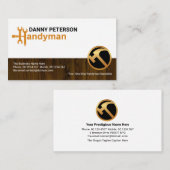 Stilvolle Handyman Motif Timber Fence Construction Visitenkarte (Vorne/Hinten)