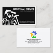 Stilvolle Handyman Tools Border Visitenkarte (Vorne/Hinten)
