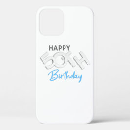 Stilvolle Happy 50. Geburtstags Typografie Case-Mate iPhone Hülle