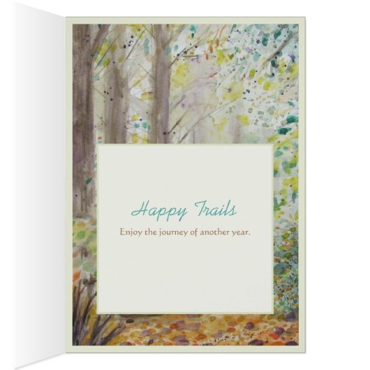 Stilvolle Happy Birthday Personalize Name Card (Innen (Rechts))