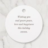 Stilvolle Happy Oaster Pastel Blue Gastgeschenk Ta Geschenkanhänger (Rückseite)