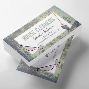 Stilvolle Hausreiniger Visitenkarte