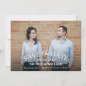 Stilvolle hellblaue Hochzeit speichern das Date-Fo Save The Date (Vorderseite)
