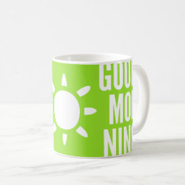 Stilvolle, helle Grüne Morgensonnengebäck Kaffeetasse