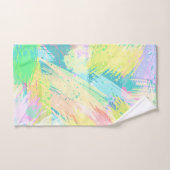 Stilvolle, helle Pastellfarben Abstrakte Kunst Badhandtuch Set (Handtuch)