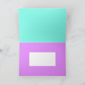 Stilvolle, helle Pastellfarben Abstrakte Kunst Karte (Innenseite)