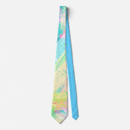 Stilvolle, helle Pastellfarben Abstrakte Kunst Krawatte