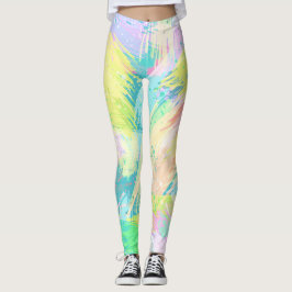 Stilvolle, helle Pastellfarben Abstrakte Kunst Leggings