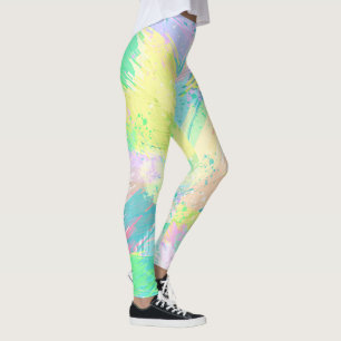 Stilvolle, helle Pastellfarben Abstrakte Kunst Leggings