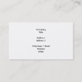 Stilvolle helle rote Tulpe Visitenkarte (Rückseite)